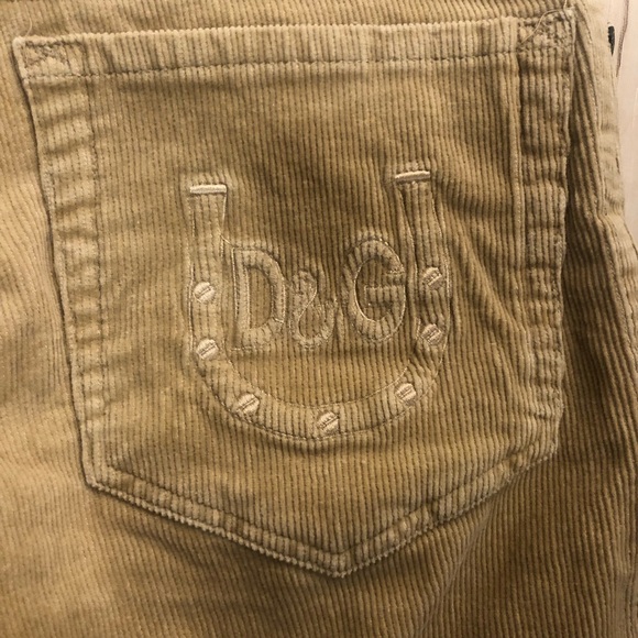 Vintage 1973 Dolce & Gabbana Tan Corduroy Pants - Made in Italy - Picture 10 of 11